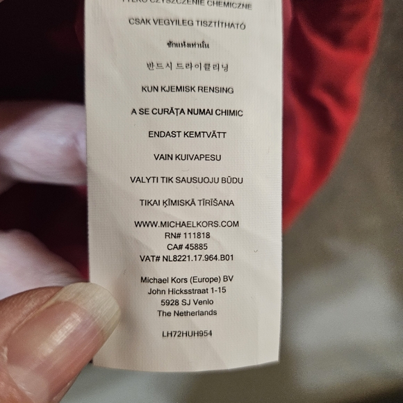 Michael Kors 3x Red Quilted Women's Lightweight Puffer Vest - Picture 5 of 9